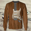 Dark Wood Guitar Sweatshirt/Hoodie