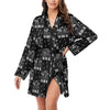 Piano Keys Flower Night Robe