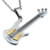 Stainless Steel Electric Guitar Necklace