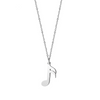 Music Notes Silver-Color Necklace