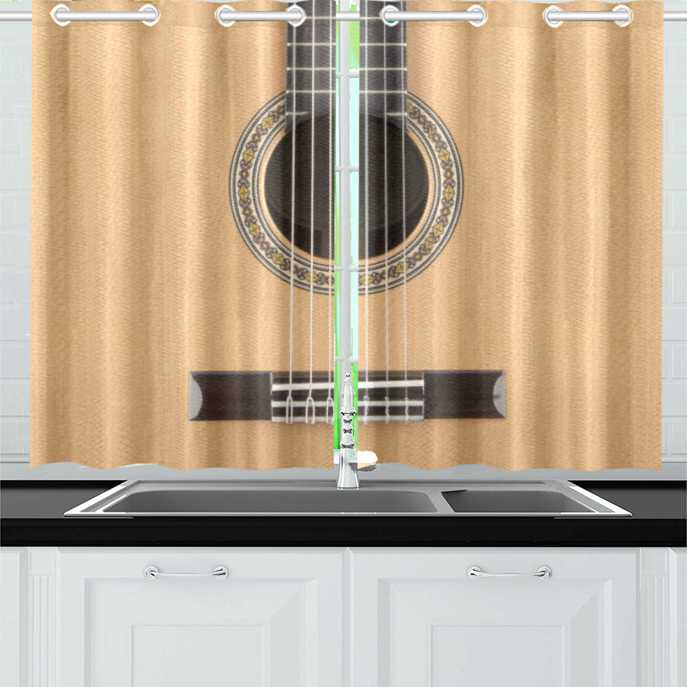 Classical Guitar Window Curtains
