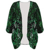 Music Notes Green Chiffon Kimono