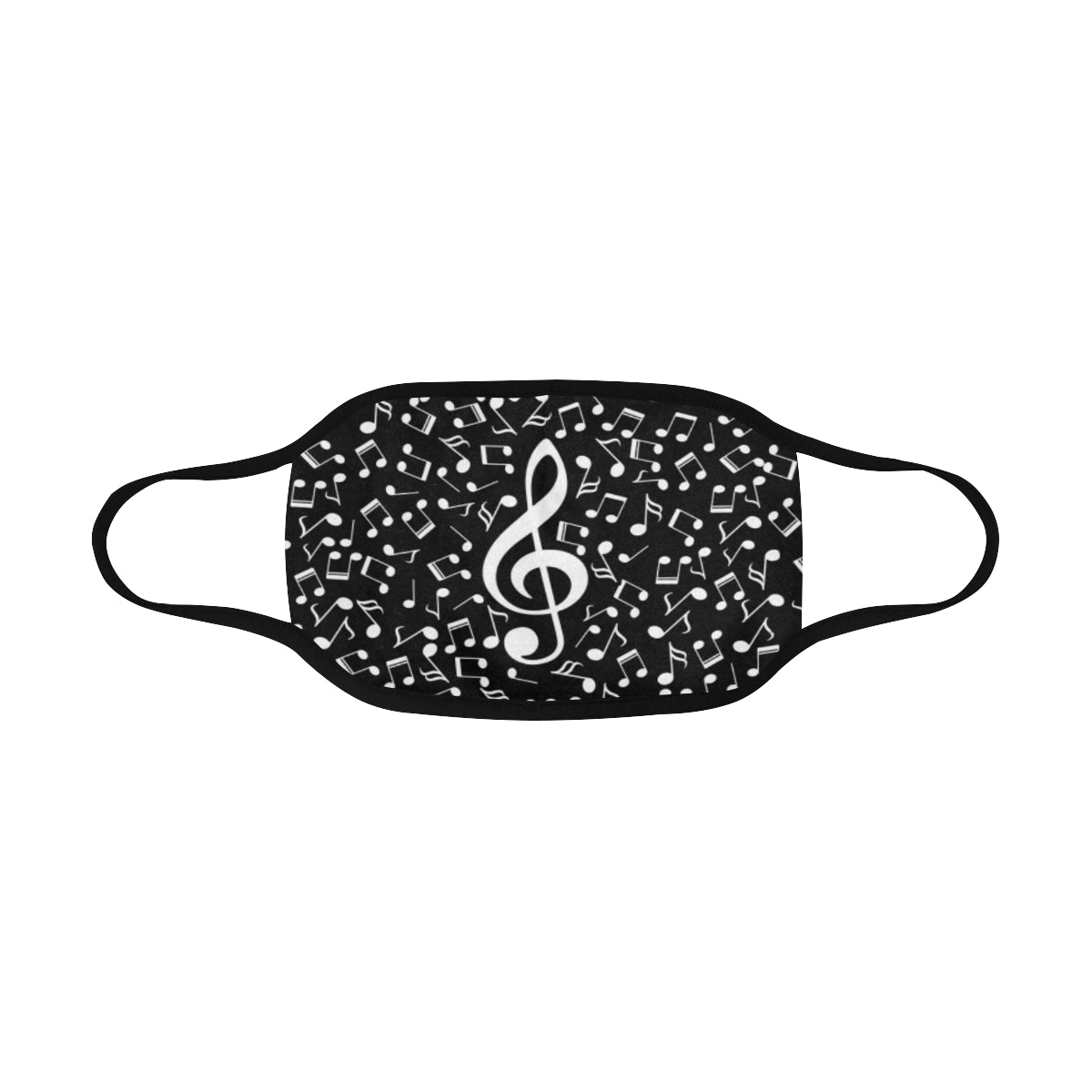 Musical Notes Black Mask