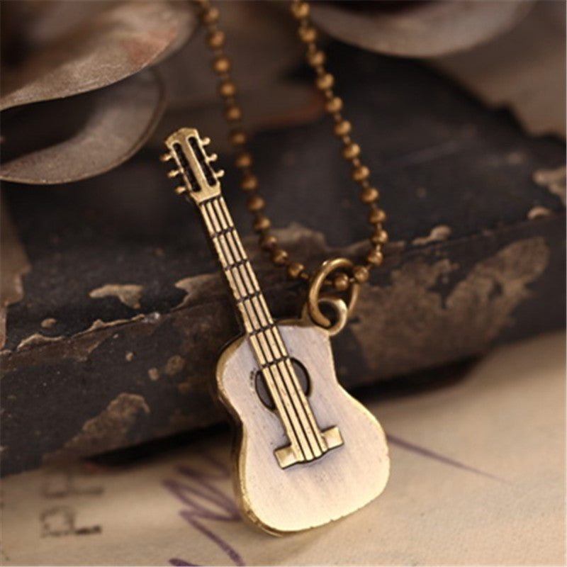 Free - Guitar Metal Beaded Necklace