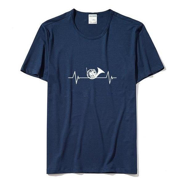 French Horn Heartbeat T-Shirt