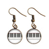 Free - Retro Music Piano Earrings