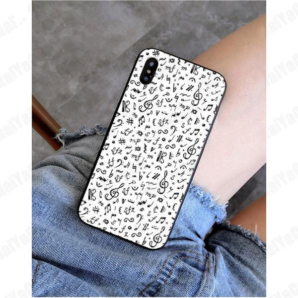 Musical Note Printed iPhone Case
