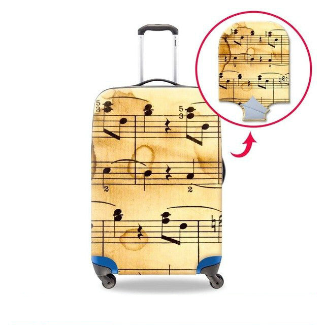 Music Stretch Luggage cover
