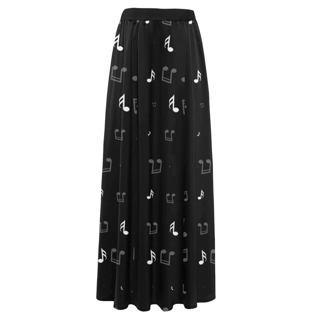 Music Notes Black Beach Dress