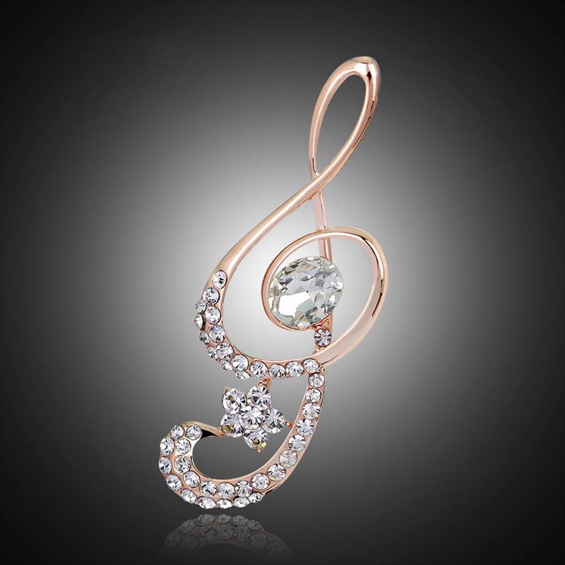 Free - Shinning Treble Clef Brooch