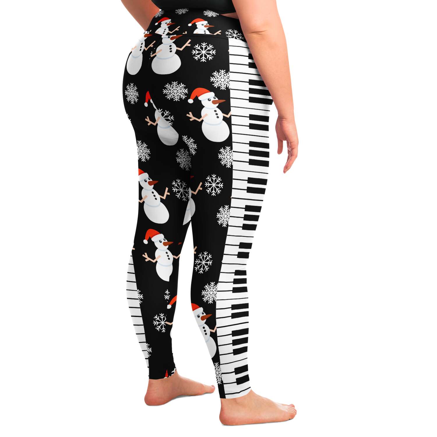 Piano Black Plus Size Leggings