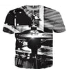 3D Print Drums T-Shirt - Black & White / S - { shop_name }} - Review