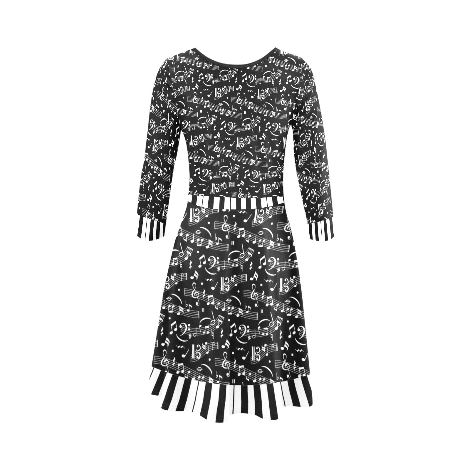 Music Notes Piano Sleeve Sundress