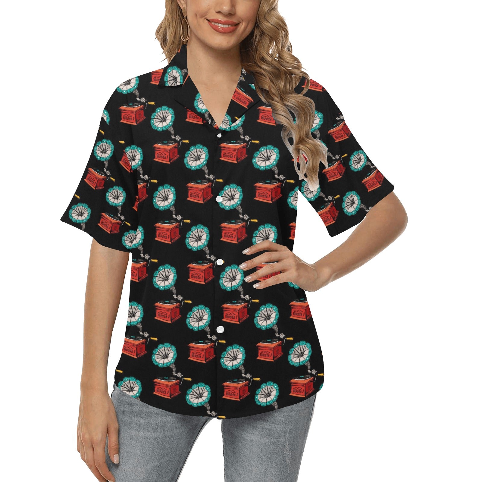 Gramophone Hawaiian Shirt