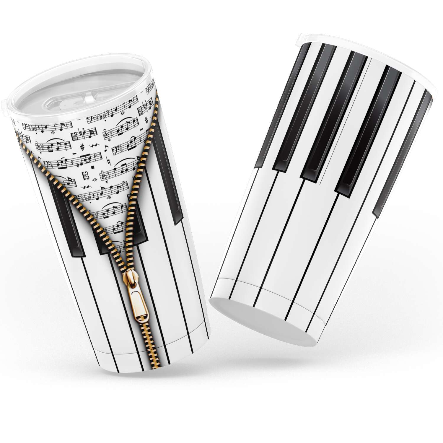 Piano And Music Zip Tumbler