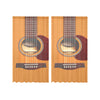 Wooden Guitar Gauze Curtain 28"x63" (Two Pieces)