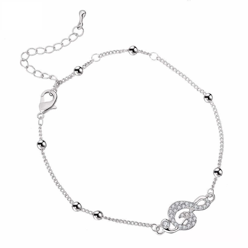 Crystal Music Note Anklet - Artistic Pod Review