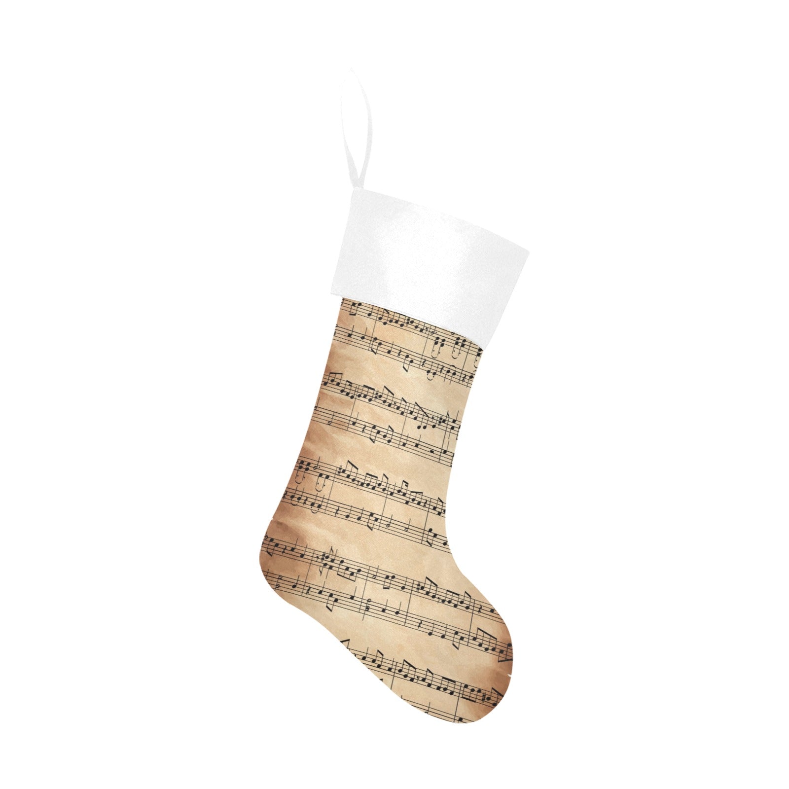 Old Music Sheet Christmas Stocking
