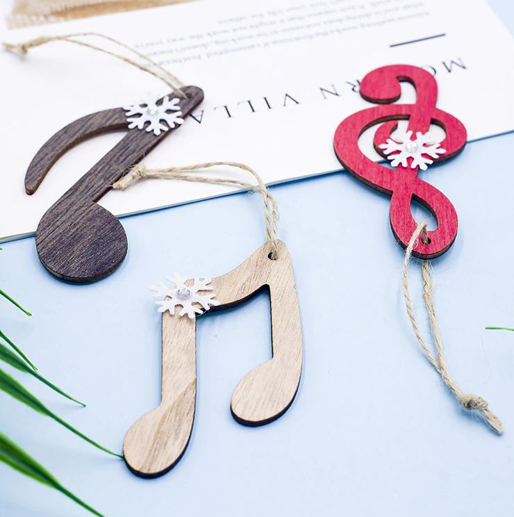 Music Notes Christmas Tree Hanging Decor