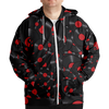 Vinyl Plus-Size Zip Hoodie