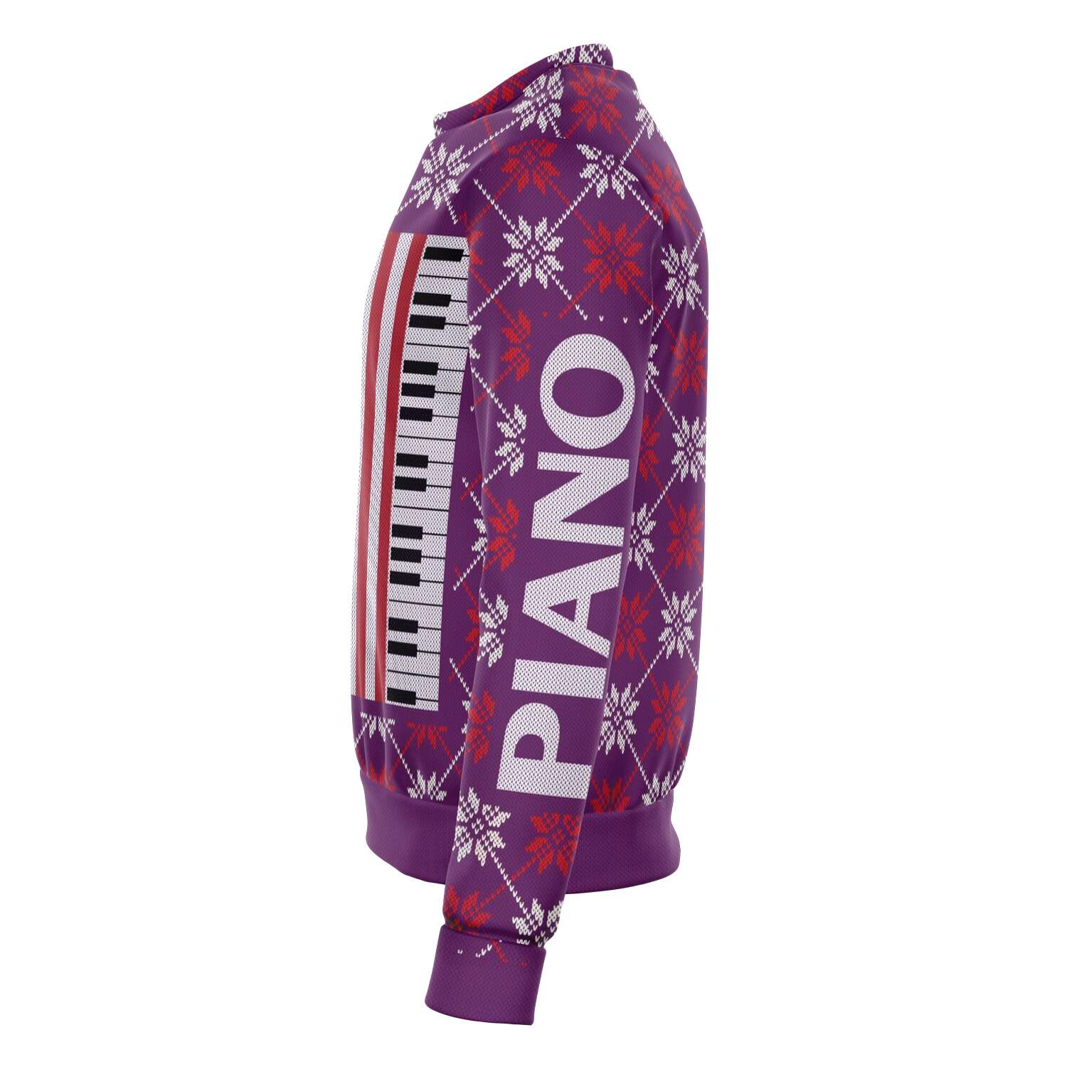 Piano Christmas Purple Sweatshirt