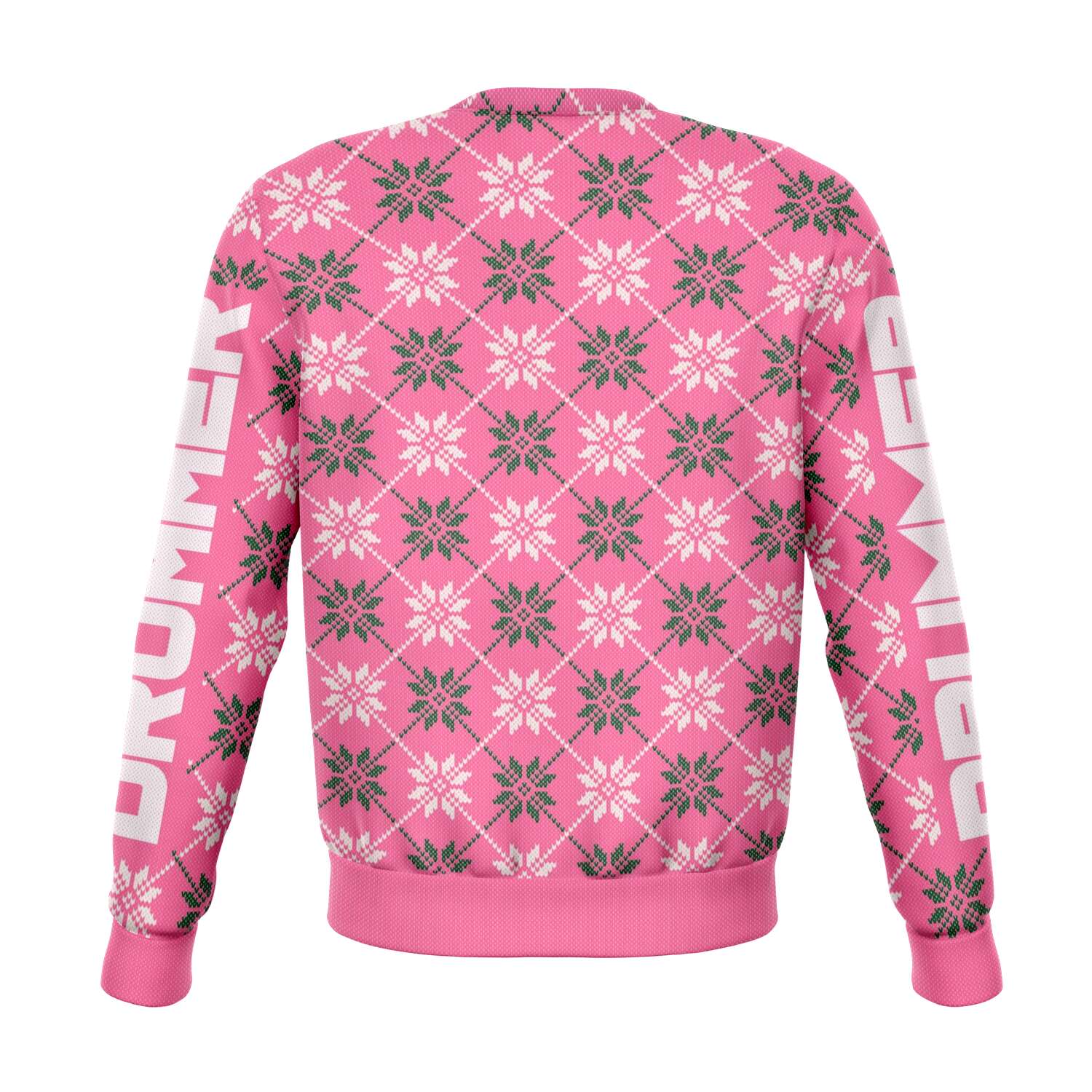 Drummer Christmas Pink Sweatshirt