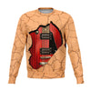 Stunning Red Guitar Inside Sweatshirt