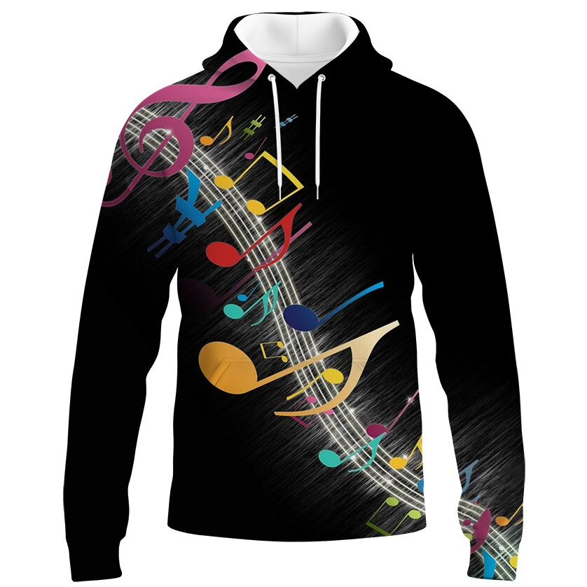 Musical 3D Design Hoodie