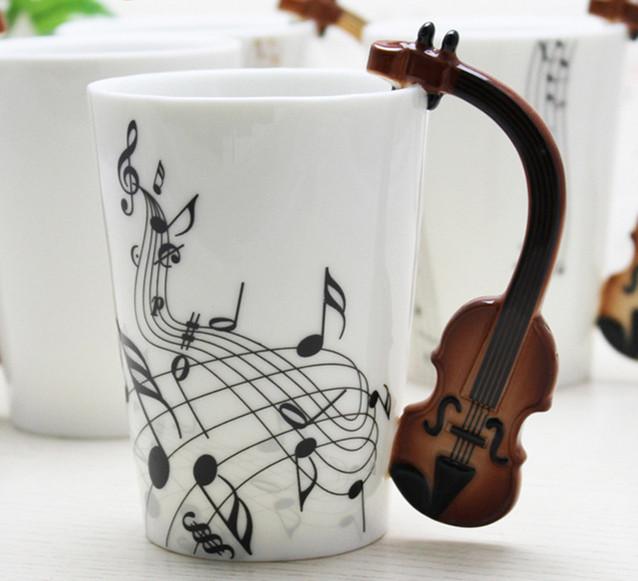 Violin Ceramic Mug - Artistic Pod