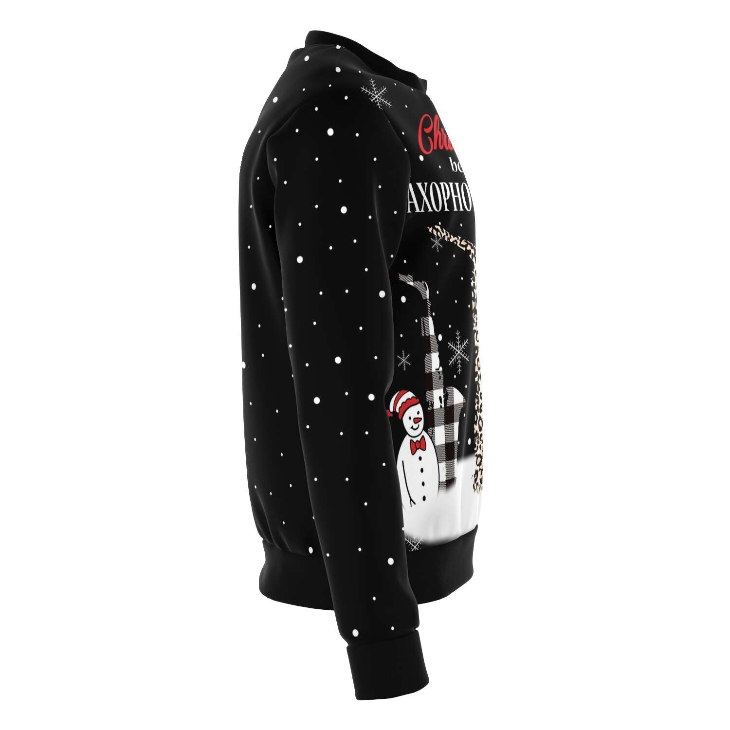 Christmas Begin With Saxophone Songs Black Sweatshirt