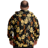 Guitar Wave Plus-Size Zip Hoodie