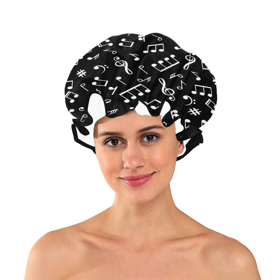 Music Notes Shower Cap