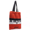 Red Piano Pattern Shoulder Bag