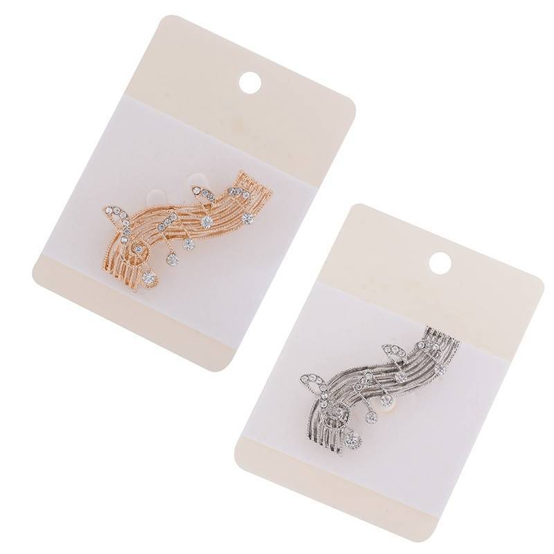 Free - Elegant Crystal Music Note Brooch