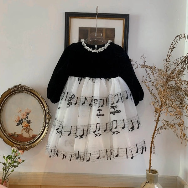 Music Note Kid Dress