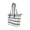 Piano Keys Leather Tote Bag