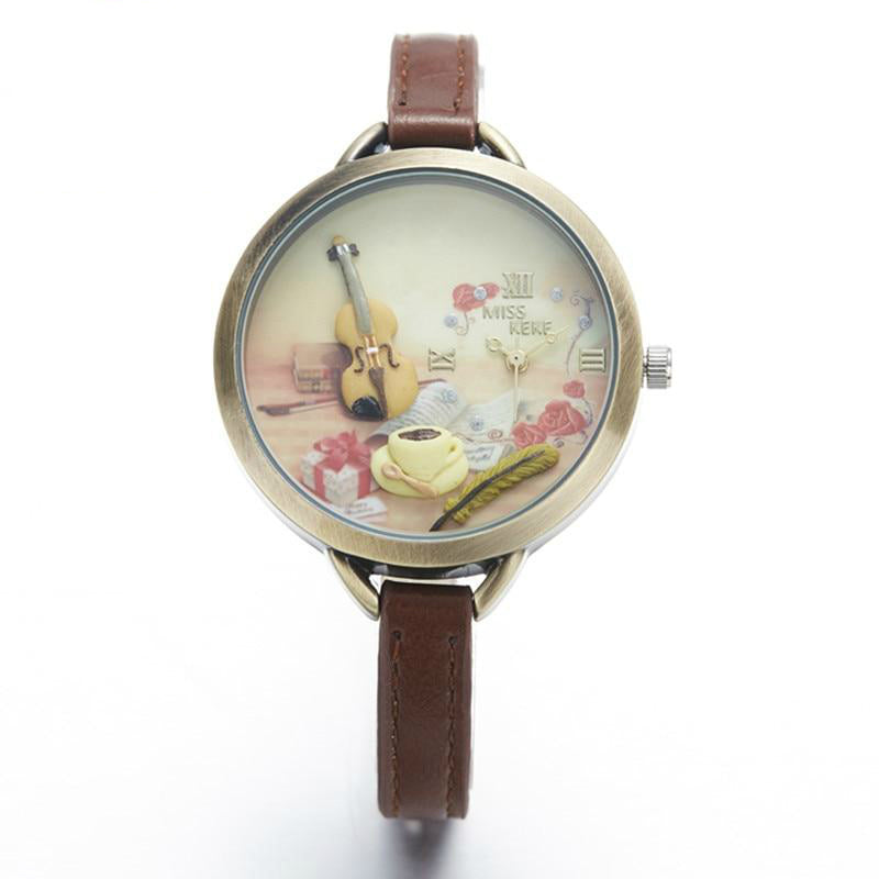 Mini Clay Violin Watch