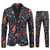 Colorful Music Notes Men's Suit Set (2pcs - Blazer & Pants)