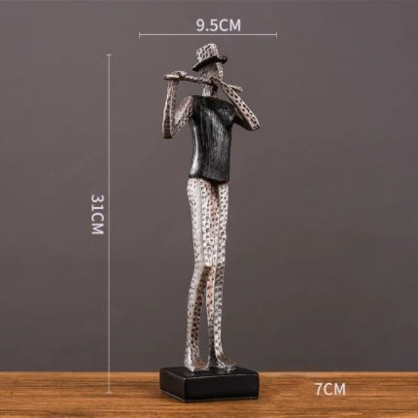 Nordic Music Band Character Sculpture