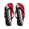 Red Piano Flip Flops (Unisex)