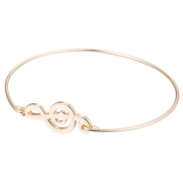 Treble Clef Bangle