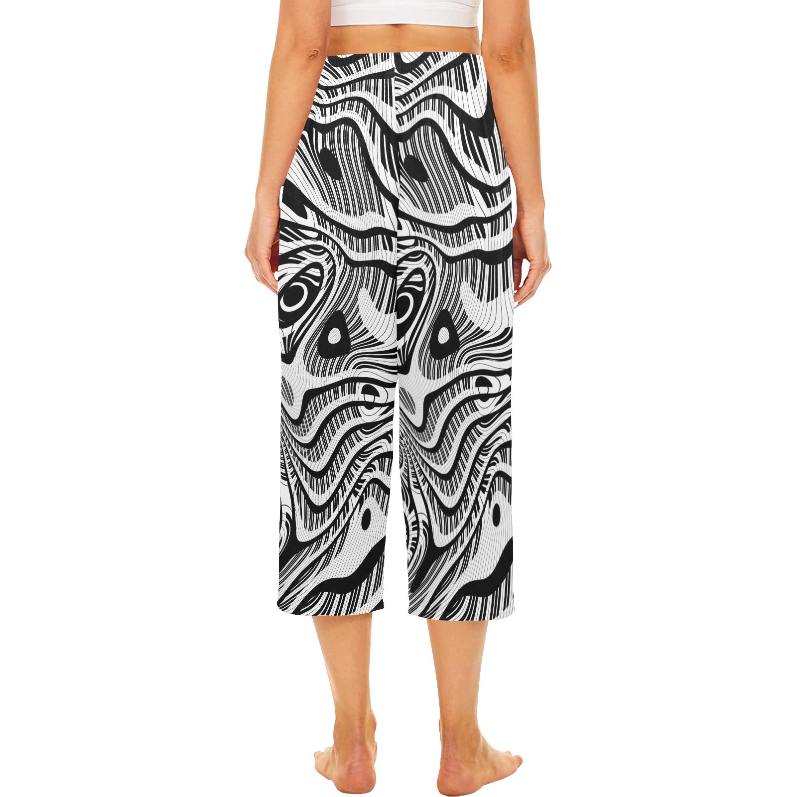 Piano Keys Black Pajama Pants