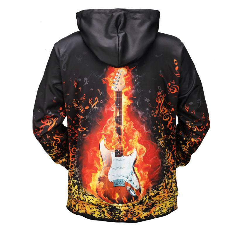 Music Guitar Print 3D Hoodies