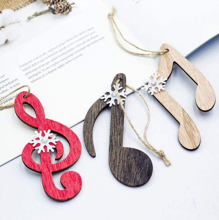 Music Notes Christmas Tree Hanging Decor