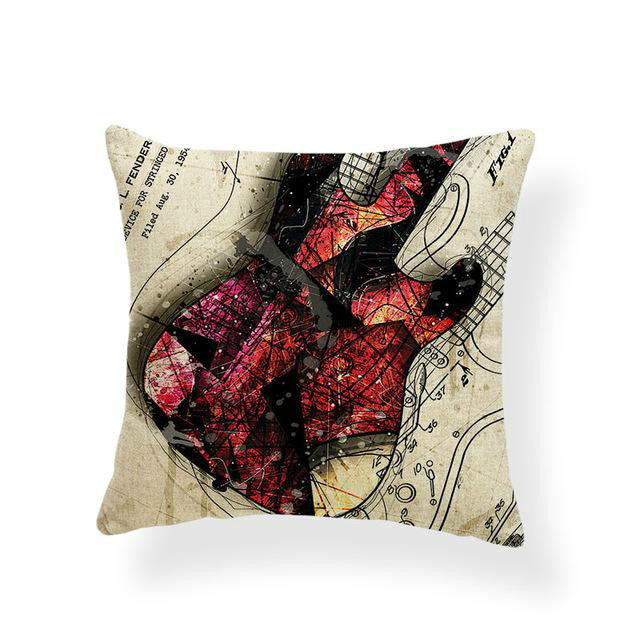 Guitar & Piano Cushion Covers