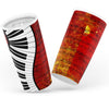 Piano Music Notes Red Tumbler