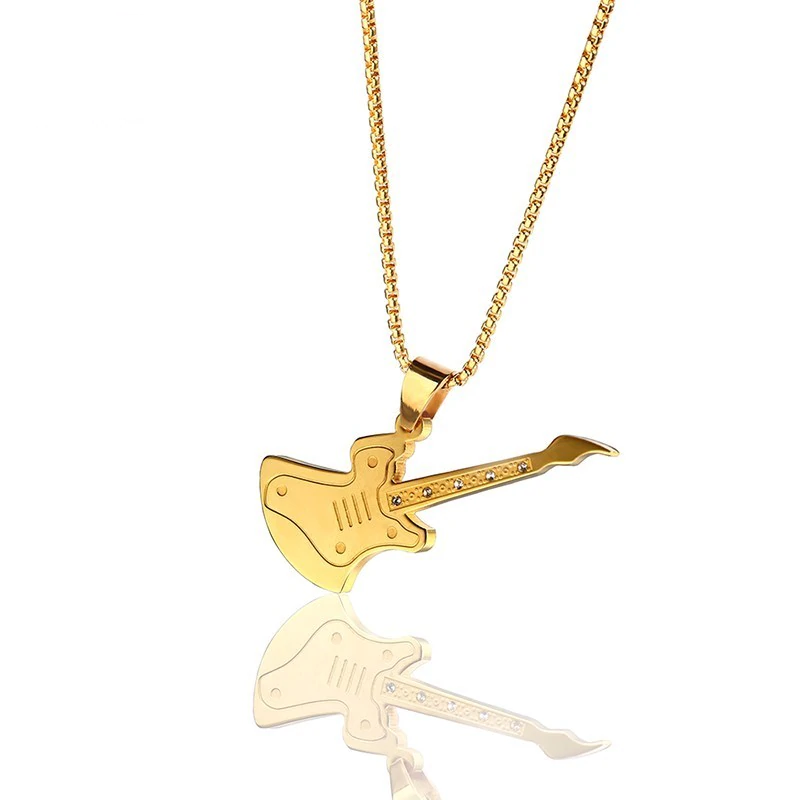 Electric Guitar Antique Necklace