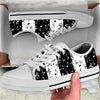 Music Notes Print Canvas Shoes