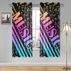 Rainbow MUSIC Gauze Curtain 28"x63" (Two Pieces)