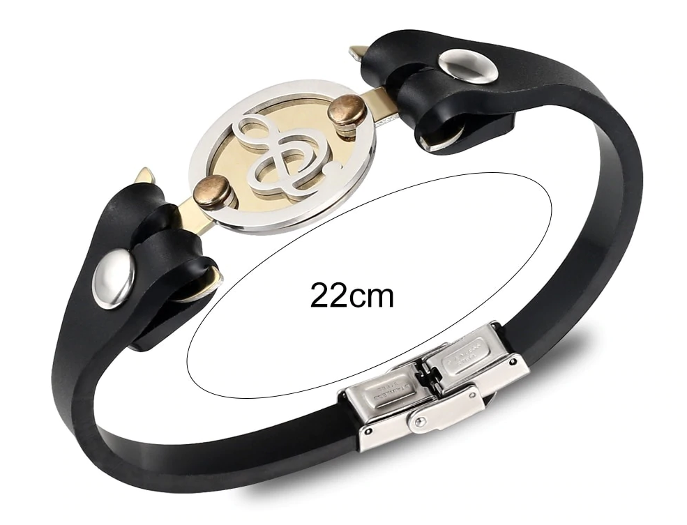 Music Symbol Leather Bracelet